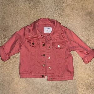 Old Navy Kids Jean Jacket in Pink/Coral